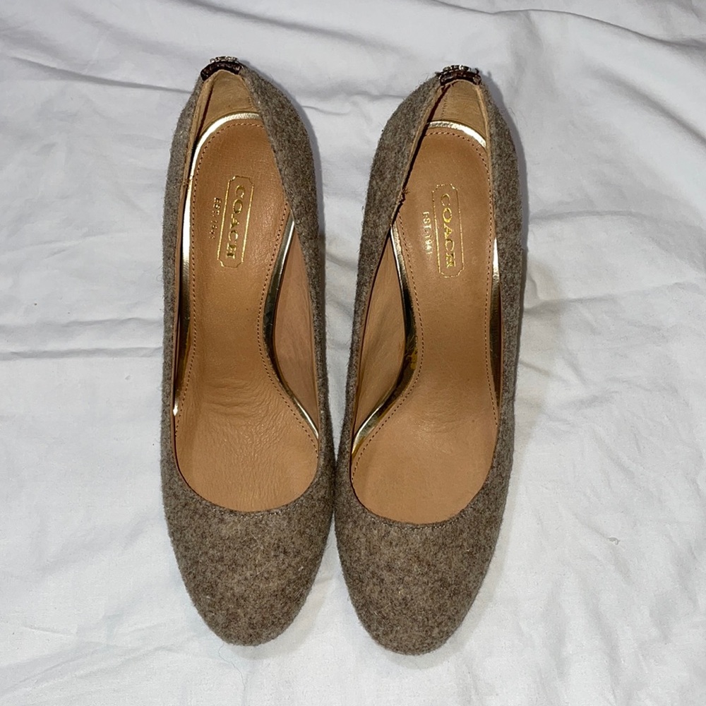 Coach Ophelia Lux Croc Taupe Chestnut